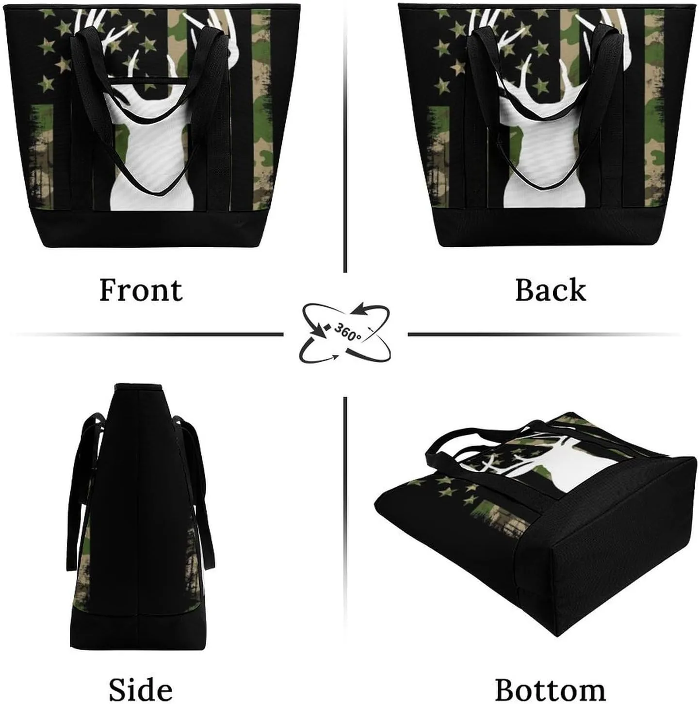 Fashionable Commuter Tote Bag Large Insulated Work Handbag
