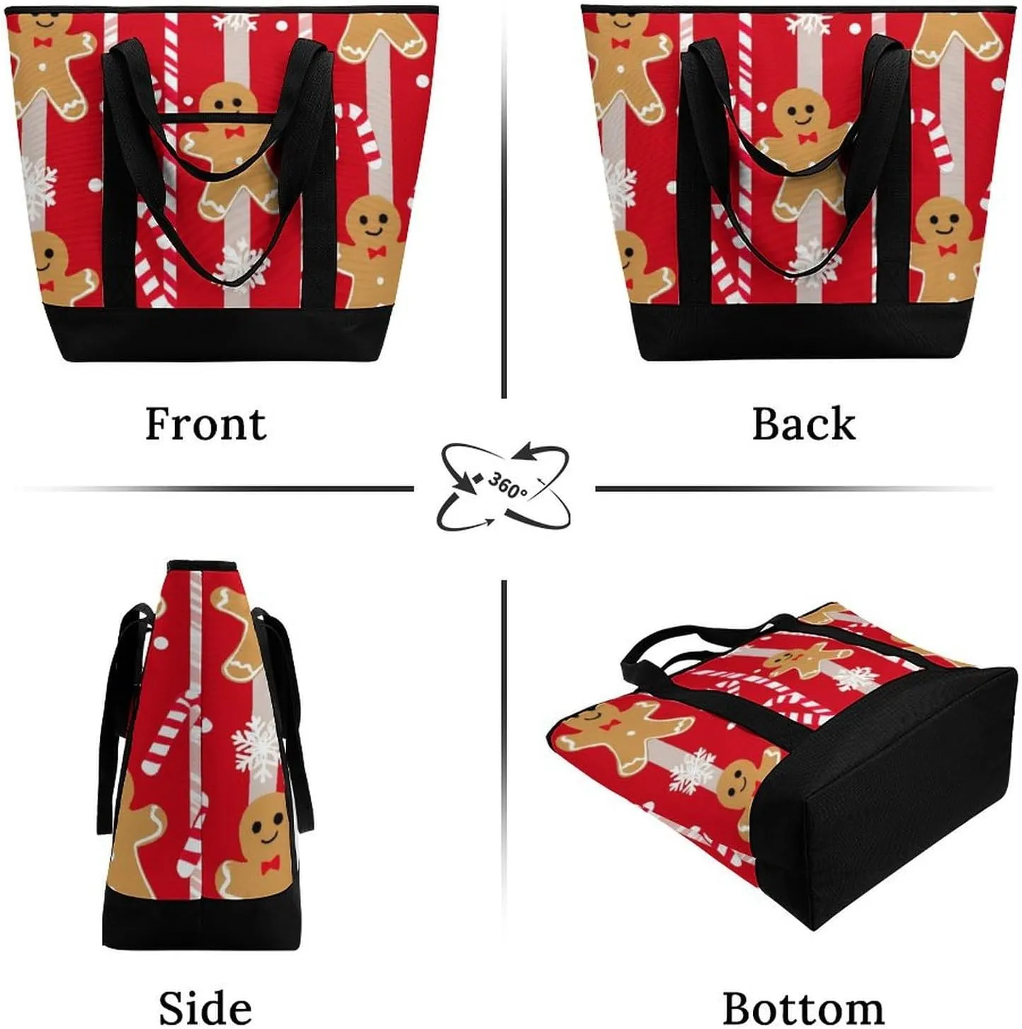 Fashionable Commuter Tote Bag Large Insulated Work Handbag