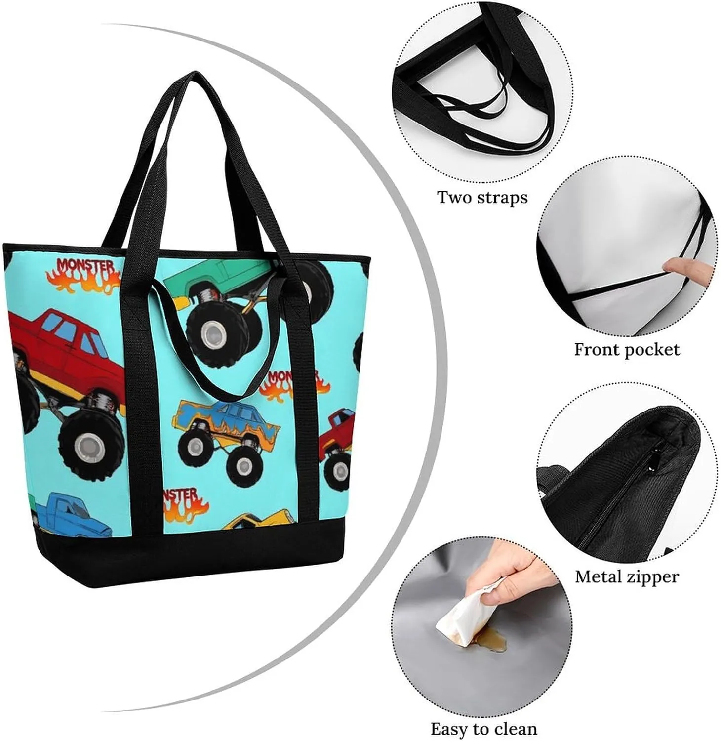 Fashionable Large Thermal Tote Bag Insulated Work/Commute Bag For Women & Men