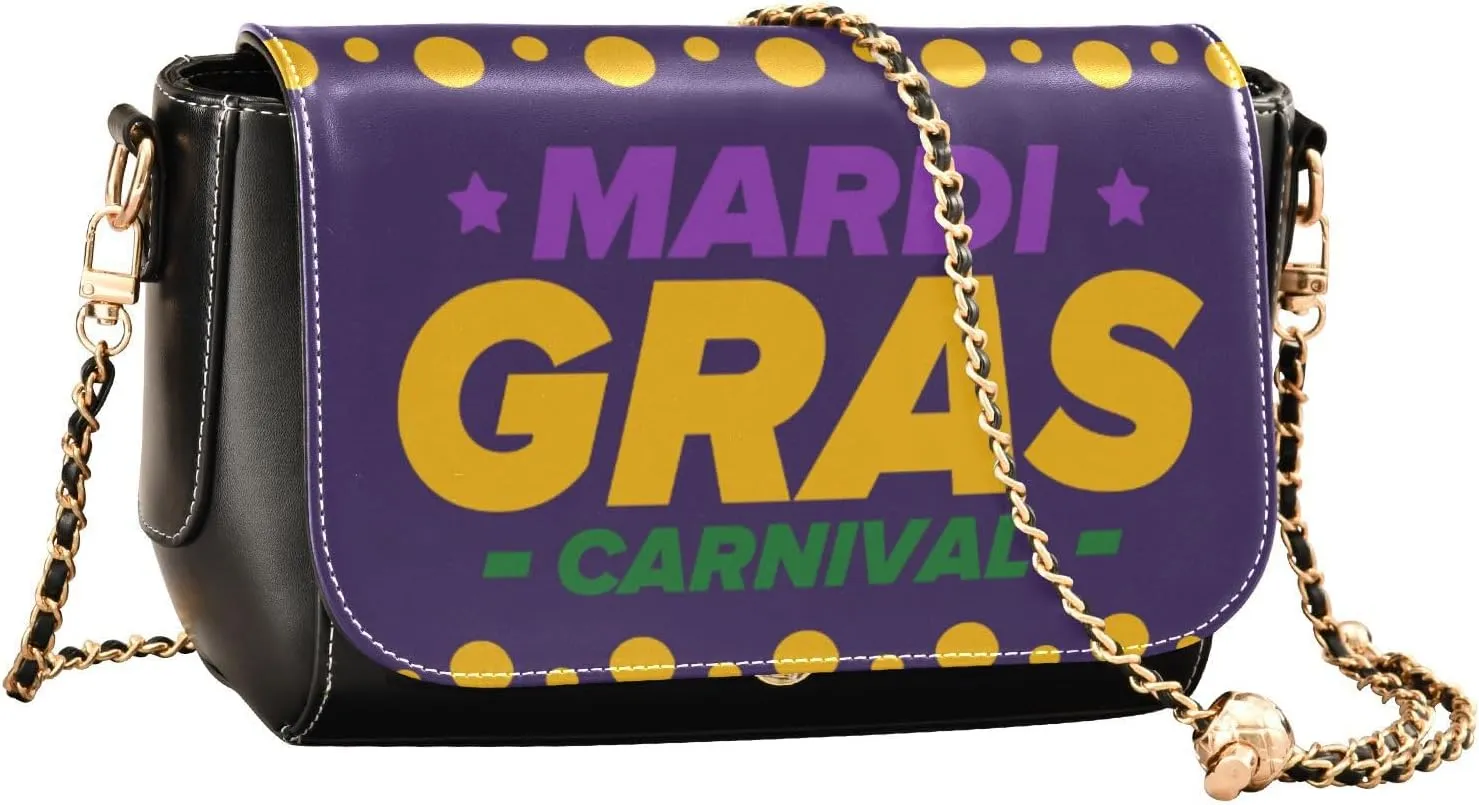 Festive Crossbody Handbag PU Leather Shoulder Bag Sturdy Travel Pouch Compact Chic Bag