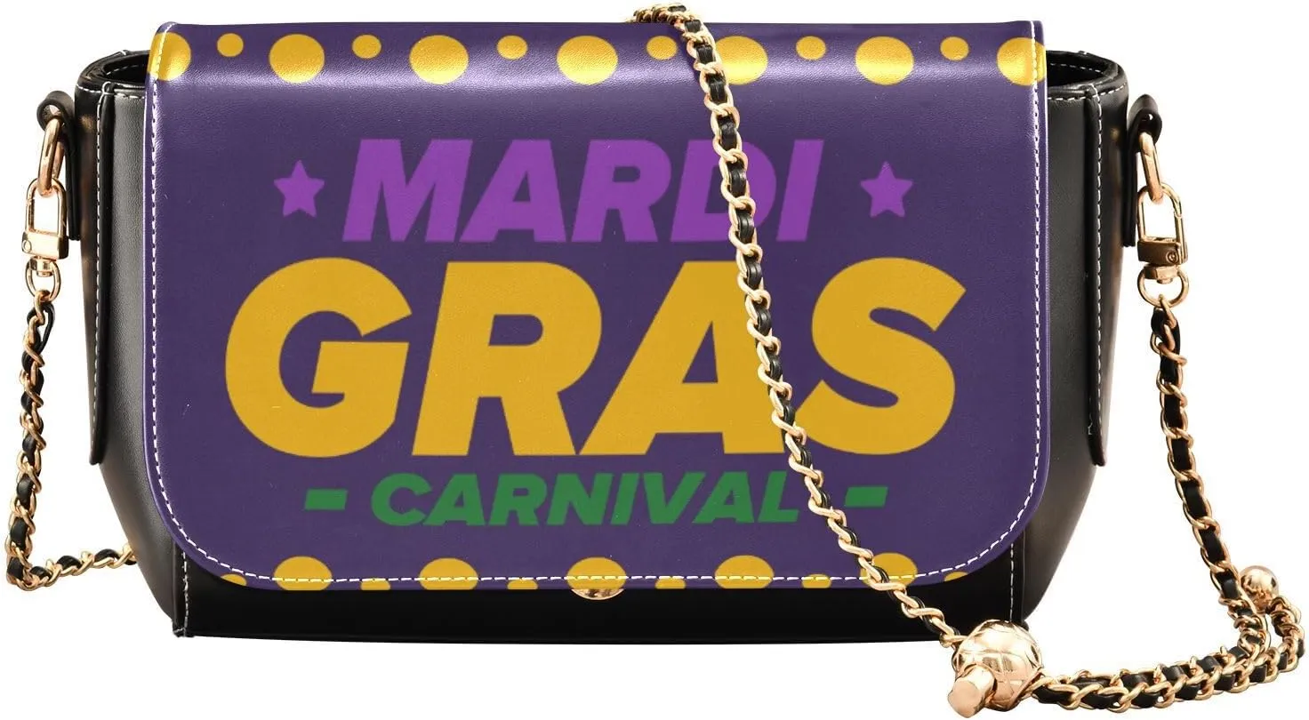 Festive Crossbody Handbag PU Leather Shoulder Bag Sturdy Travel Pouch Compact Chic Bag