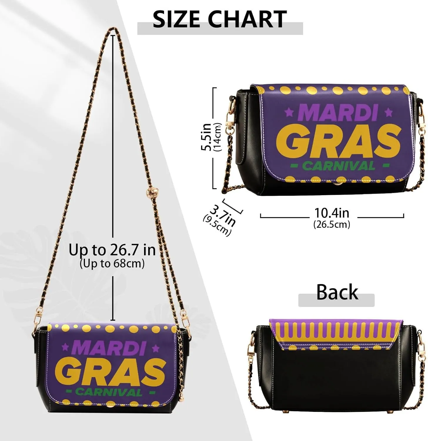 Festive Crossbody Handbag PU Leather Shoulder Bag Sturdy Travel Pouch Compact Chic Bag