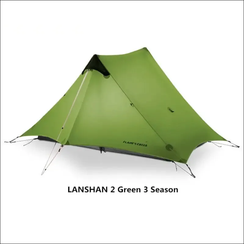 Flame's creed lanshan 2 person outdoor ultralight camping tent 3 season professional 15d silnylon