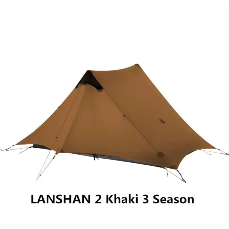 Flame's creed lanshan 2 person outdoor ultralight camping tent 3 season professional 15d silnylon