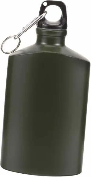 Flat Aluminum Camping Water Pot Metal Canteen for Outdoor Portable Bottle Leakproof Travel Kettle