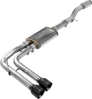 Flowmaster 717787 FlowFX Cat-Back Exhaust Kit Dual 2.5 Inch Stainless Steel 4 Inch Black Ceramic Tips Compatible with 2014-2019 Classic Body Chevy Silverado GMC Sierra 1500 Crew Double Cab 4.3L 5.3L