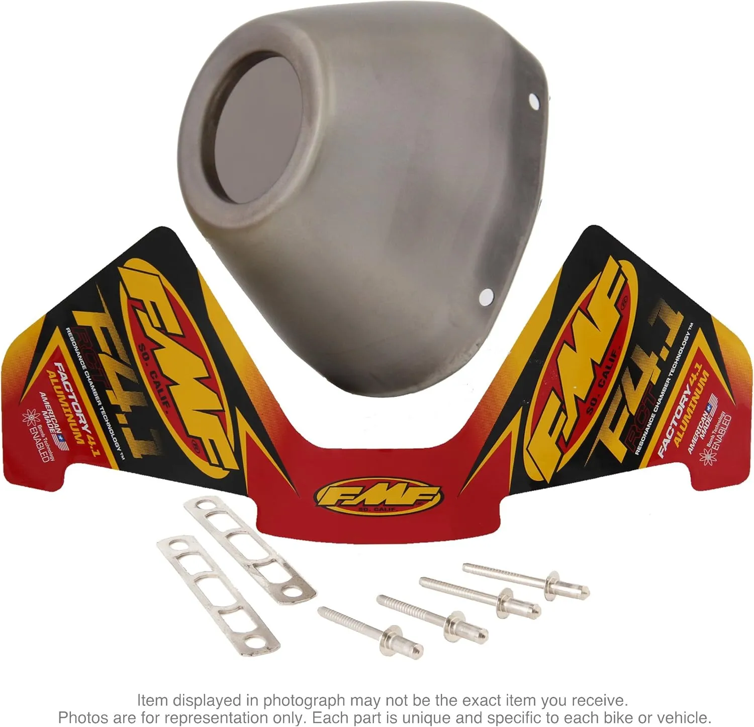 FMF End Cap Kit for Factory 4.1RCT - Stainless Steel