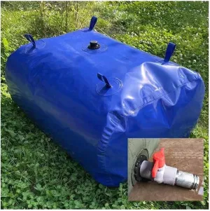 Foldable Water Jerry Can Collapsible Water Container, Bucket Transport Water Storage Bag, For Storing And Transporting Water Leakproof PVC, Customizable (Color : Blue, Size