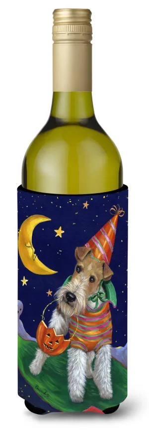 Fox Terrier Halloween Trick or Treat Wine Bottle Hugger PPP3093LITERK
