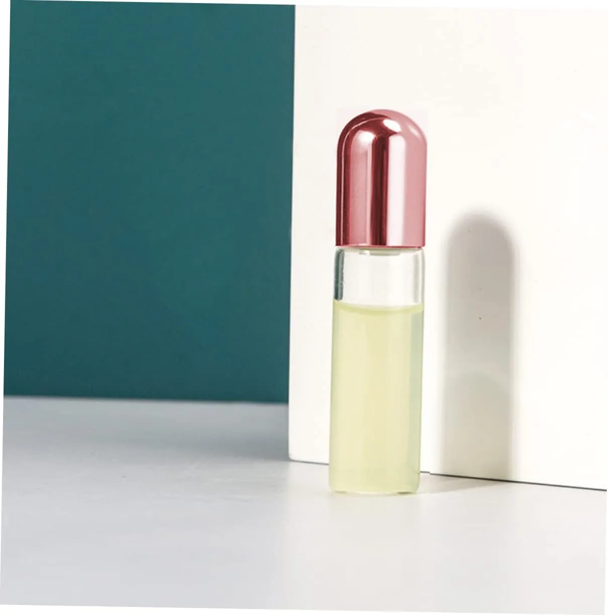 FRCOLOR 30pcs Refillable Glass Roller Bottles with Caps Leakproof Dispenser for Travel Portable Tiny Containers for Perfume and Oils