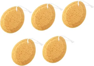 FRCOLOR 5 Pcs for Body Sponge for Bathing Bath Stuff Foam Body Sponge African Net Sponge Sea for Shower Brown Bath Shower Sponge Loofah Bath Towel Bath Ball Touch