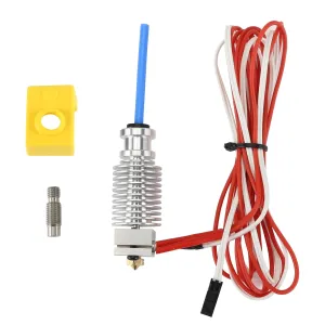 FYSETC Prus i3 Hotend MK3S  J-Head Extruder Kit 24V 40W for 1.75mm Direct Filament Compatible with Prus i3 MK3/MK3S/MK3S  and Other E3 V6 Remote Printhead Printer with Silicon Cover and 0.4mm Nozzle