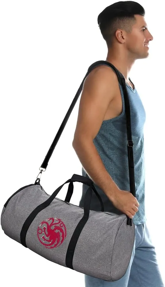 Game of Thrones Targaryen Sigil Lightweight Duffel Bag for Sports and Gym Packable for Travel
