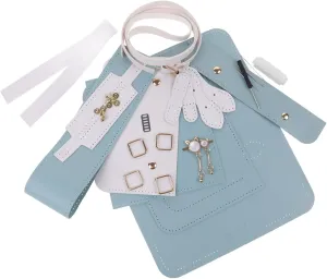 Garneck DIY Purse Making Kit Woven Handbag Pu Leather Unique Handmade Bag for Classmates Friends Family Cultivate Hands-on Ability