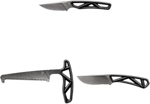 Gerber EXO MOD Knife/Saw Hunting Backpacking Set, Black
