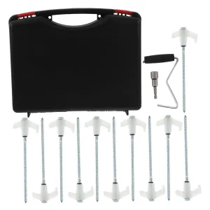 GLEAVI Camping Stakes 13mm Hexagonal Thread Tent Pegs Heavy Duty Ground Stakes for Sand