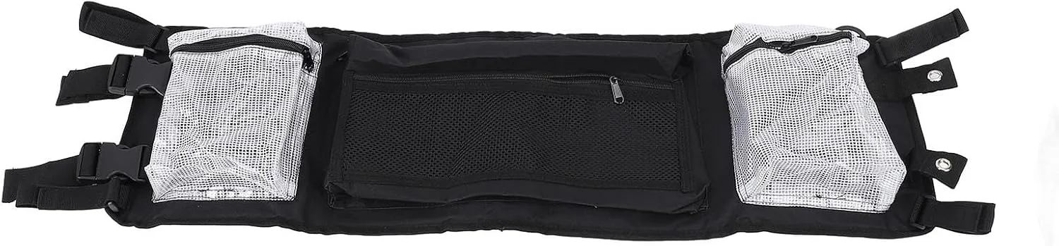 Golfing Cart Organizer Bag, Portable Ceiling Storage Bag with Sturdy Hooks Crafted from Oxford Fabric Suitable for Golfing Carts Camping Trips