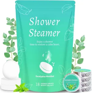 GoodtoU Eucalyptus Shower Steamer 18 Pack - Relaxation & Self Care Gifts for Women & Men, Shower Steamers for Sinus Relief with Eucalyptus and Menthol
