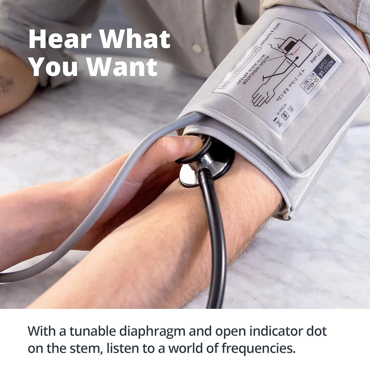 Greater Goods Dual-Head Stethoscope–Clinical Grade, Lightweight, High-Precision Sound, Ideal for Doctors, Nurses, Students, and Medical Professionals, FSA and HSA Eligible (Black and Stainless Steel)