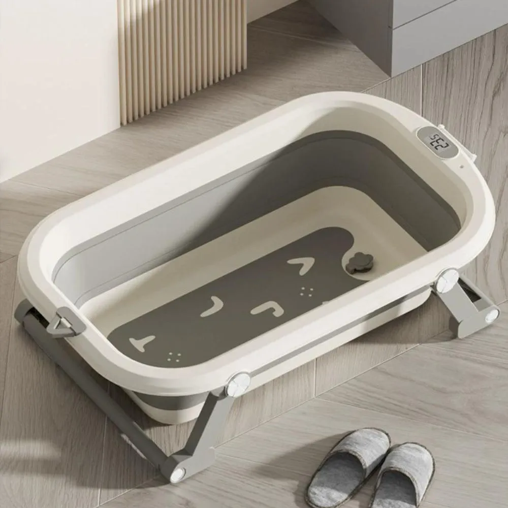 Grey Alphabet Foldable Bathtub