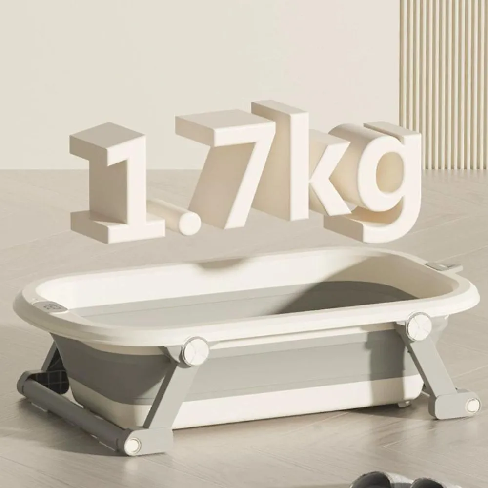Grey Alphabet Foldable Bathtub