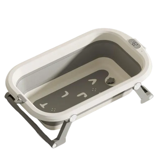 Grey Alphabet Foldable Bathtub