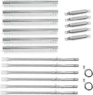 Grill Replacement Parts for Charbroil Performance 6 Burner 463244819 463238218 463276517 463276617, G470-5200-W1 Burner G470-0004-W1A Heat Plate for 5 Burner 463347519, 4 Burner 463347017 463342119