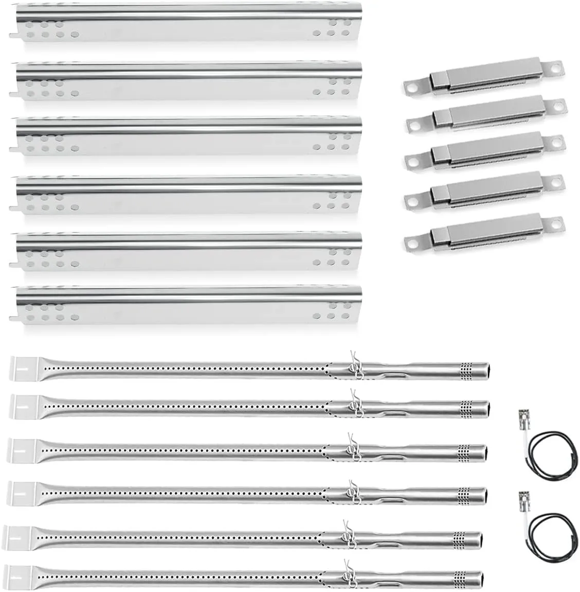 Grill Replacement Parts for Charbroil Performance 6 Burner 463244819 463238218 463276517 463276617, G470-5200-W1 Burner G470-0004-W1A Heat Plate for 5 Burner 463347519, 4 Burner 463347017 463342119