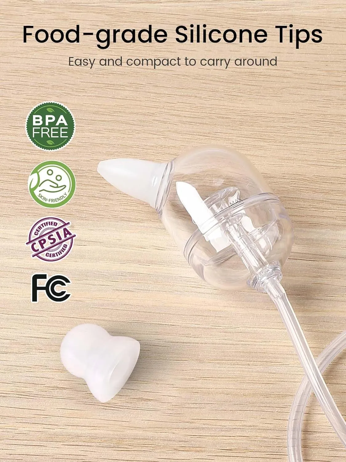 GROWNSY Electric Nose Suction for Baby, Hospital-Grade Nasal Aspirator with Night Light,Soothing Lullabies, Baby Nose Sucker with 9 Adjustable Suction Levels