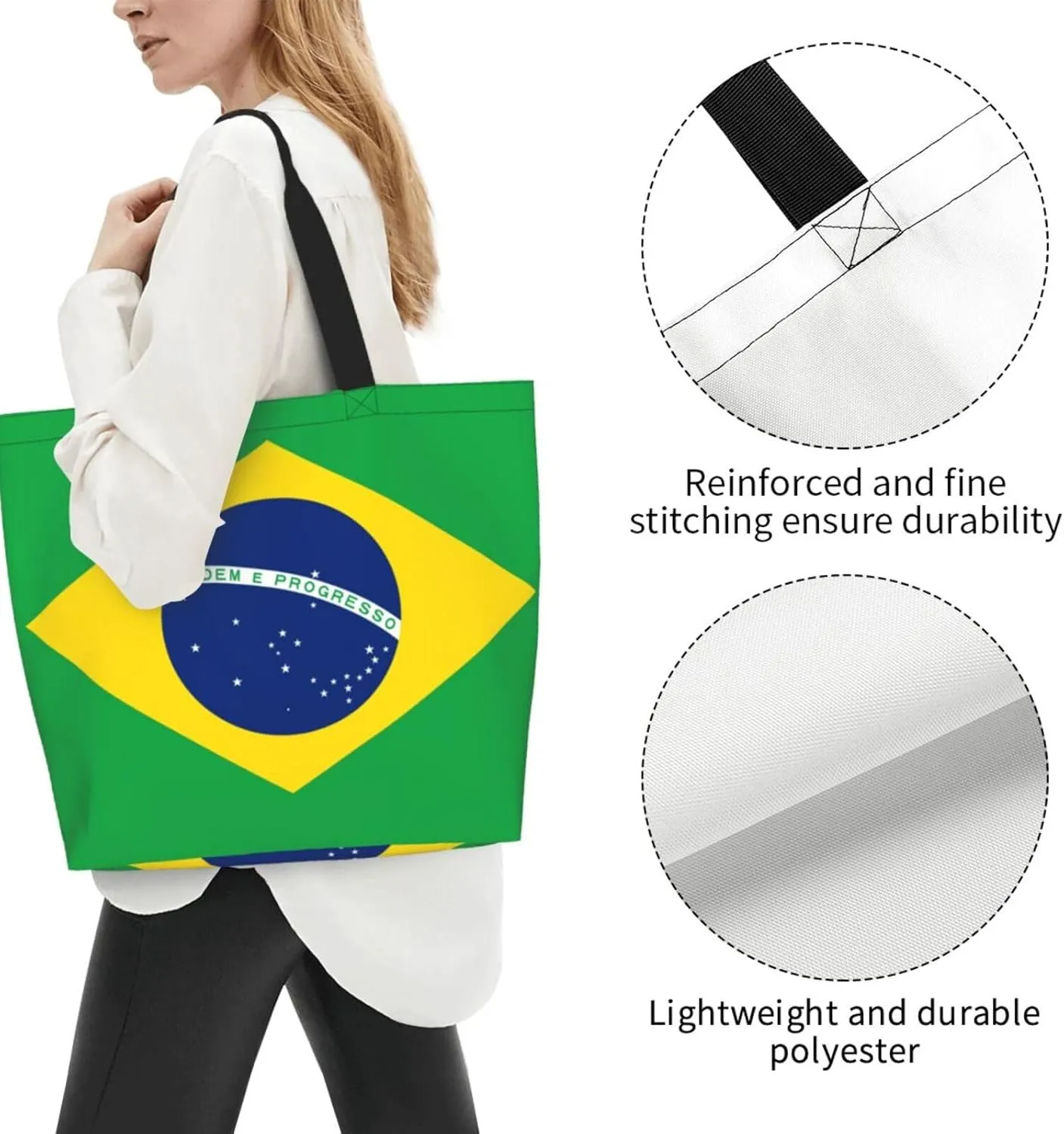 GTEVUTS State Flag Grocery Bag Large Handbag Reusable Shoulder Totes Bags-Cute Beach Bag Shopping Bag for Travel Outdoor