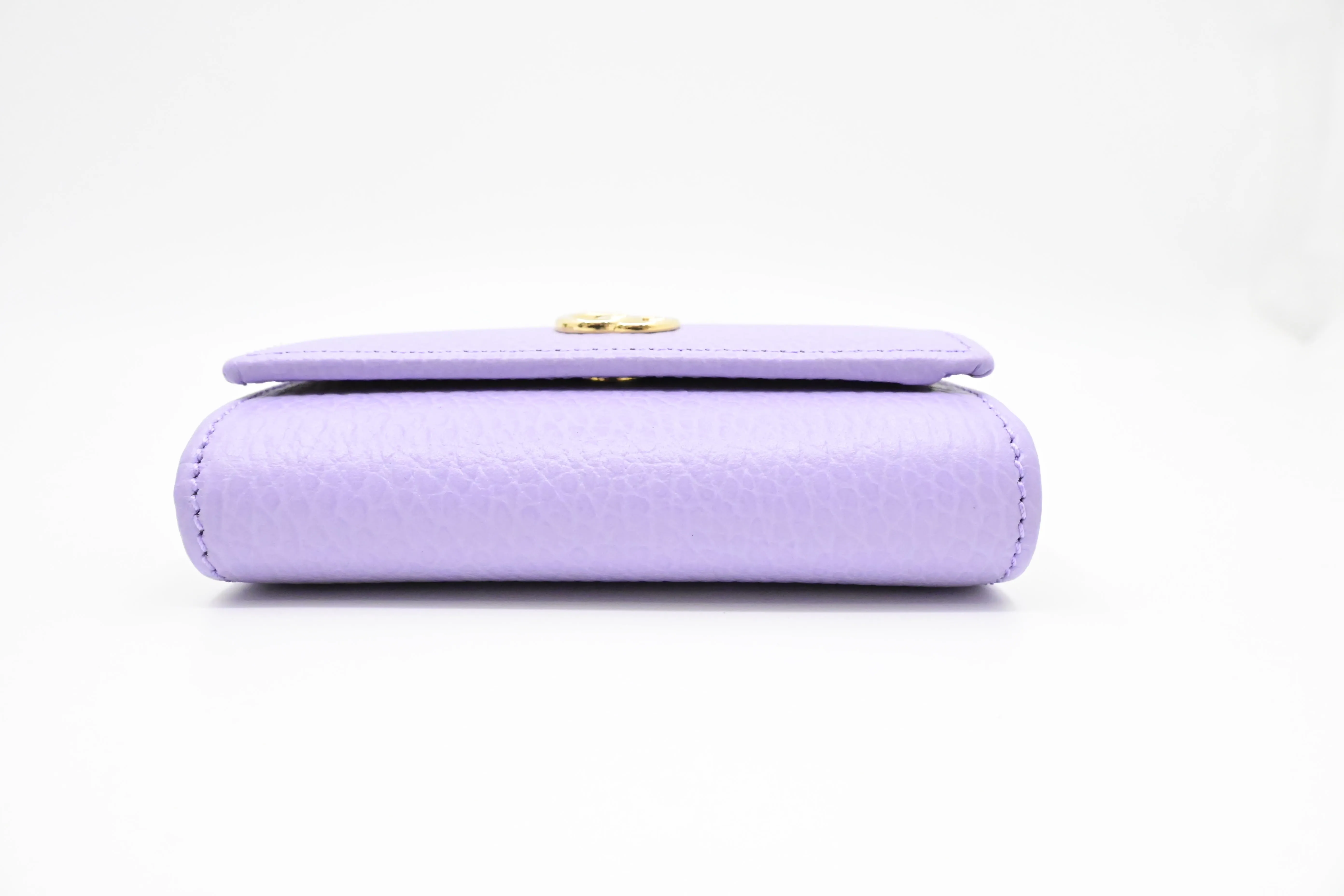Gucci Double G Medium Wallet in Lilac Leather