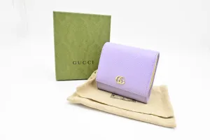 Gucci Double G Medium Wallet in Lilac Leather
