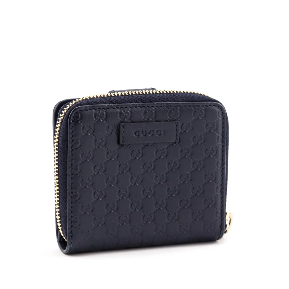 Gucci Navy Microguccissima Compact Wallet