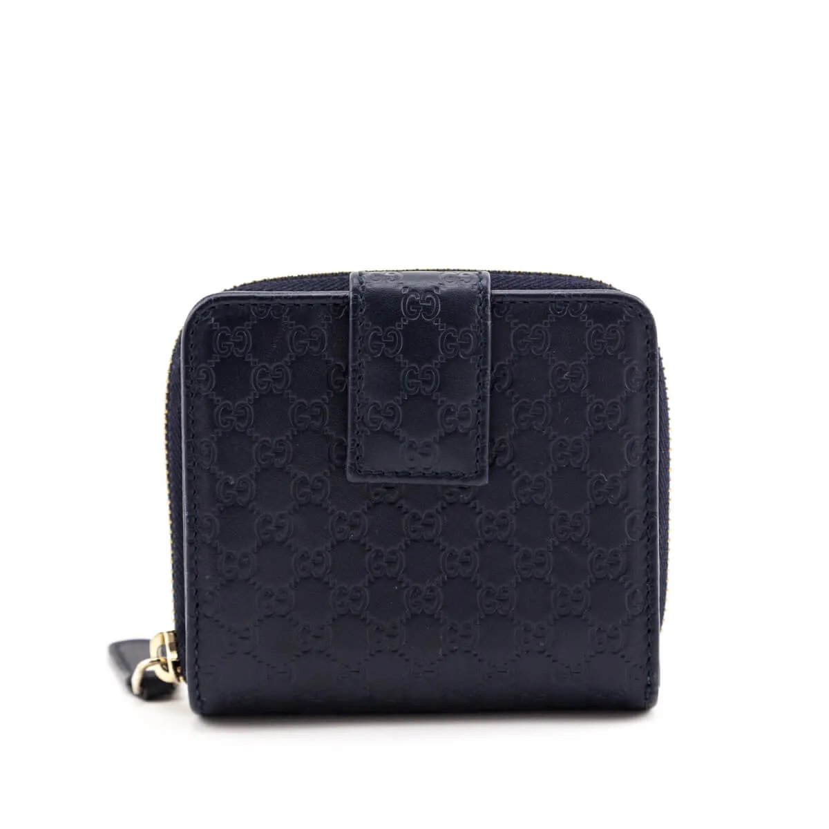 Gucci Navy Microguccissima Compact Wallet