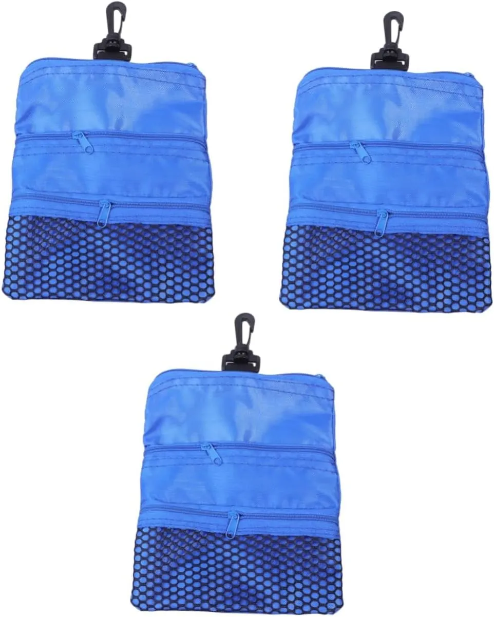 HANABASS 3 Pcs Suite Zipper Baseball Mallet Balls Kit Bicycle Model Scale Tote Bag Accessories Seahorse Keychain