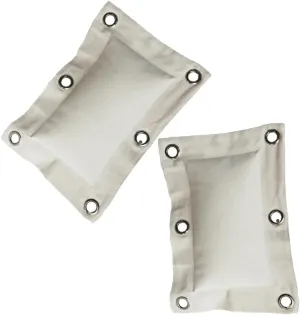 Happyyami 2pcs Canvas Wall Mounted Section Design for Boxing Thai Training Quick Setup with Padded Surface for Enhanced Safety and Versatility