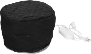 Heat Cap For Deep Conditioning, Adjustable Care Heating Steamer Cap Soft Bonnet Hooded Reusable Shower Portable Thermal Hat Steaming Haircare Therapy for Natural Hair Styling Spa Portable Home Use