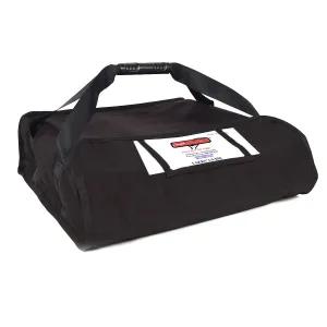 Heated Pizza Delivery System, 18" 2-Pie Bag, Black