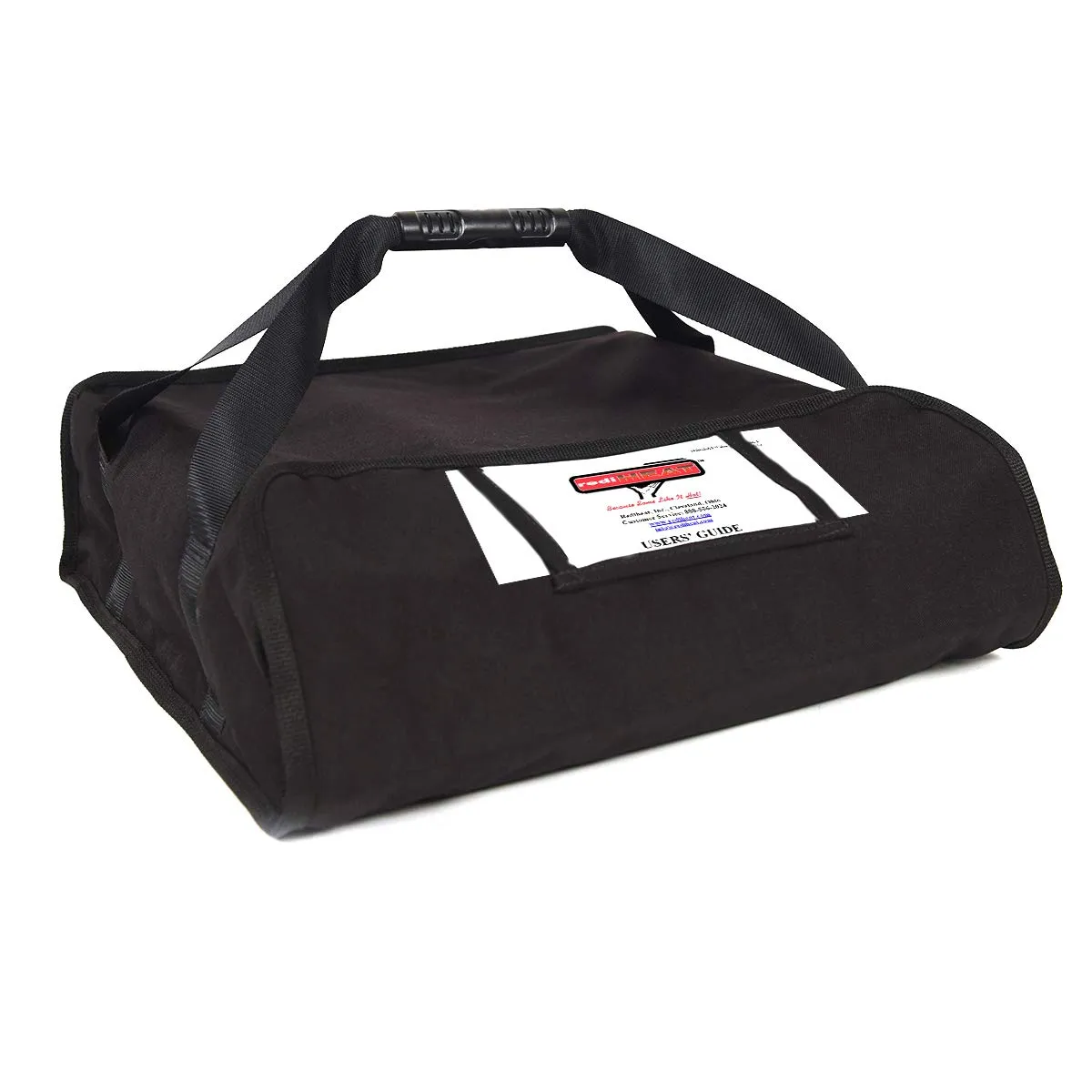 Heated Pizza Delivery System, 18" 2-Pie Bag, Black