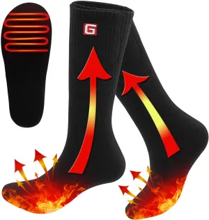 Heated Socks for Men Women Rechargeable Washable Winter Electric Thermal Heated Socks Foot Warmer 6-12 USA Size