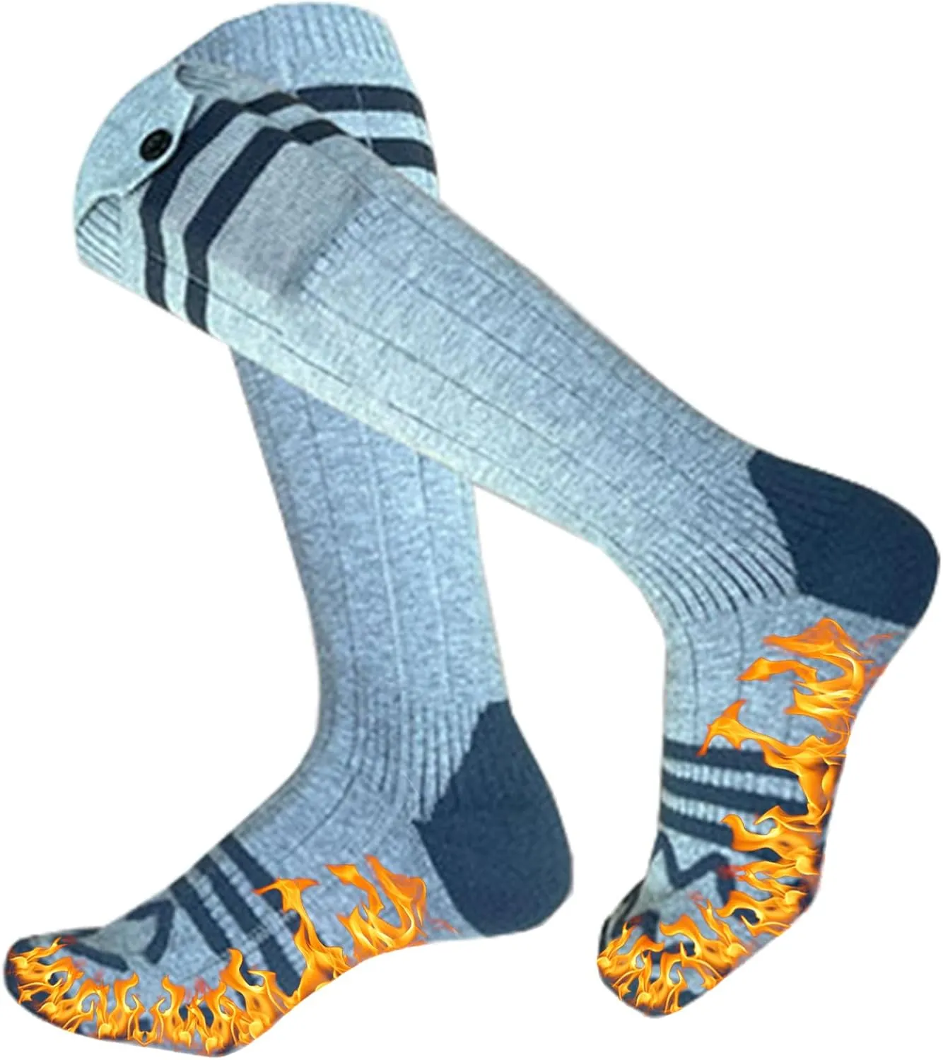 Heated Socks with 4 Heat Settings,Electric Heated Socks for Men Women,Rechargeable Battery Heating Socks,Winter Warm Thermal Socks,Washable Unisex Foot Warmers for Hunting Camping Skiing Hiking