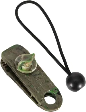 Heavy Duty Tent Tarp Clip with 5'' Bungee Cord - Alligator Mouth Design for Secure Grip - Ideal for Camping, Canopy, Boat Covers, and More