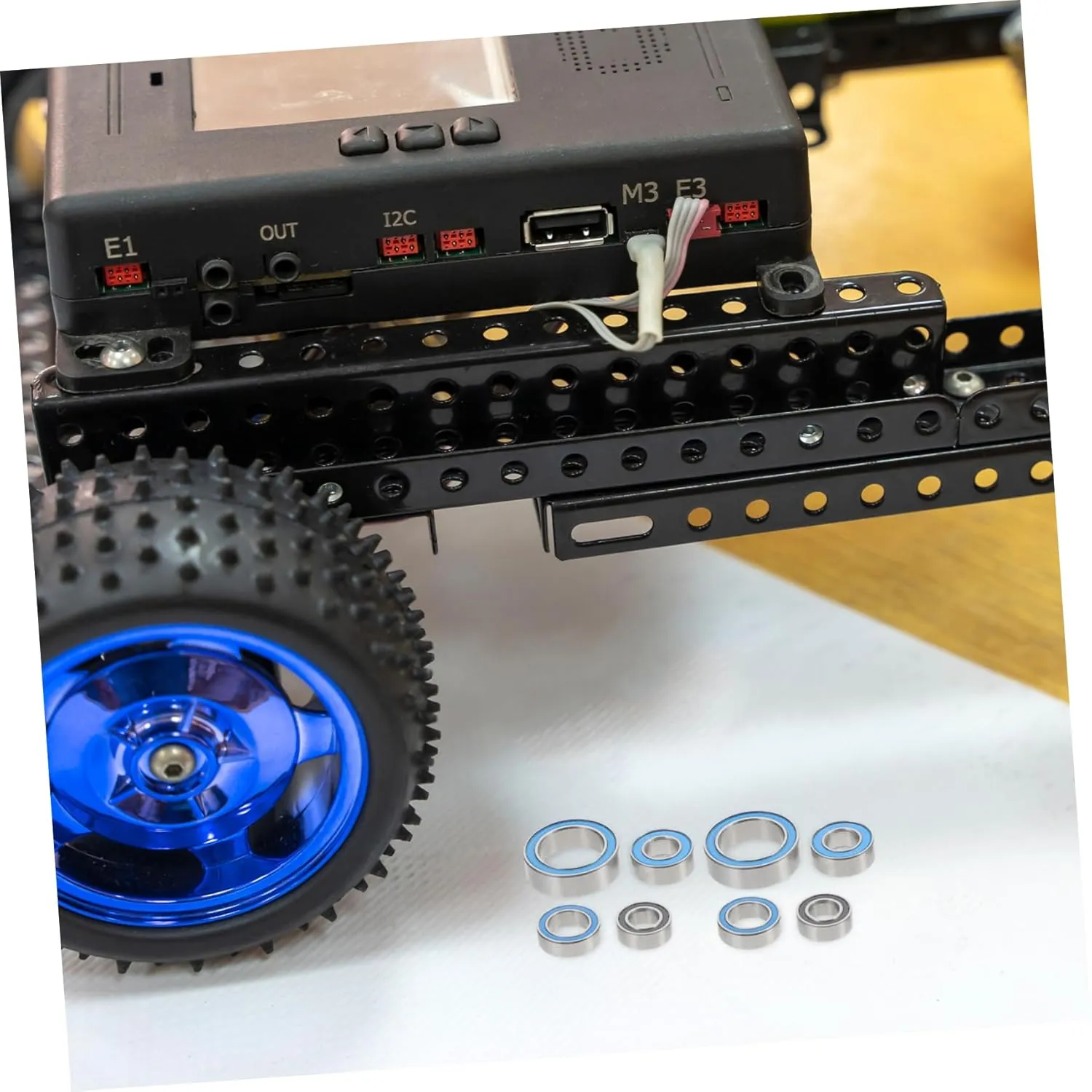 Hemoton 4sets Precision Bearing Kit for Remote-Control Racing Cars Compatible Trxm Crawler Wheel Hub Axle Bearings for Enhanced Performance and Smoother Driving