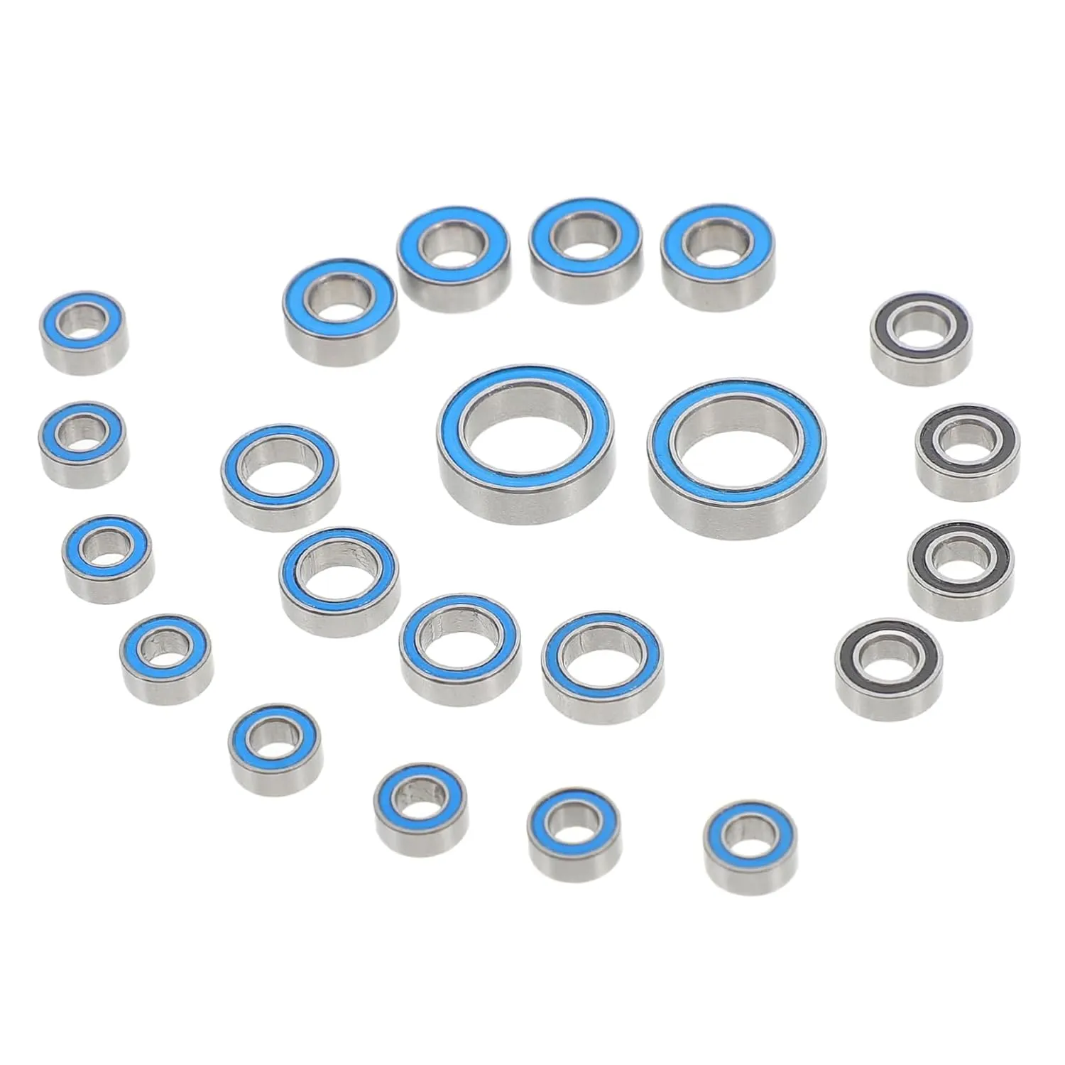 Hemoton 4sets Precision Bearing Kit for Remote-Control Racing Cars Compatible Trxm Crawler Wheel Hub Axle Bearings for Enhanced Performance and Smoother Driving
