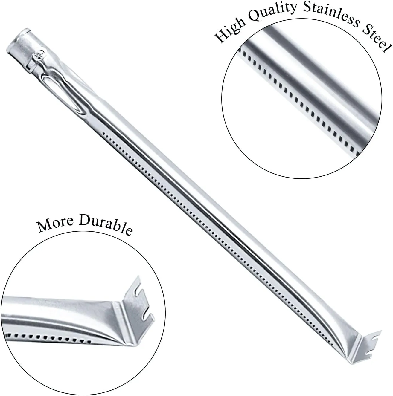 Hisencn Replacement for Charmglow 720-0230, 720-0036-HD-05 Gas Grill, Nexgrill 720-0016, 720-0036, Stainless Steel Grill Burner Tube, Heat Plates, Tent Shield for Charmglow Grill Replacement Parts