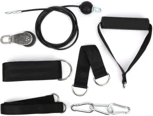Home Gym Fitness Kit DIY Pulley Rope System for Targeted Arm & Triceps Strength Training, High Efficiency Cable Wheel Accessory for Fitness Enthusiasts & Athletes