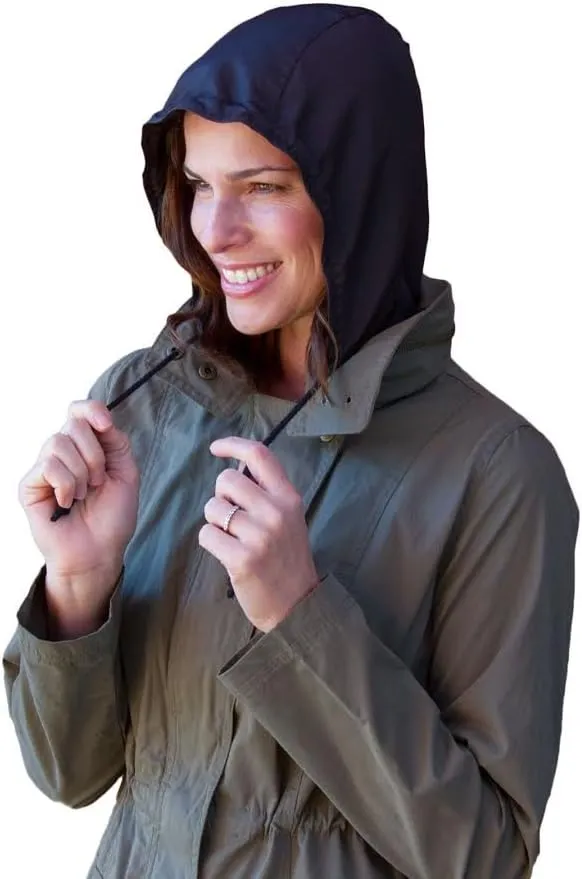 Hood To Go- Rain Hood, Rain Hat, Packable, Portable, Travel Accessory. Add to any coat or jacket.