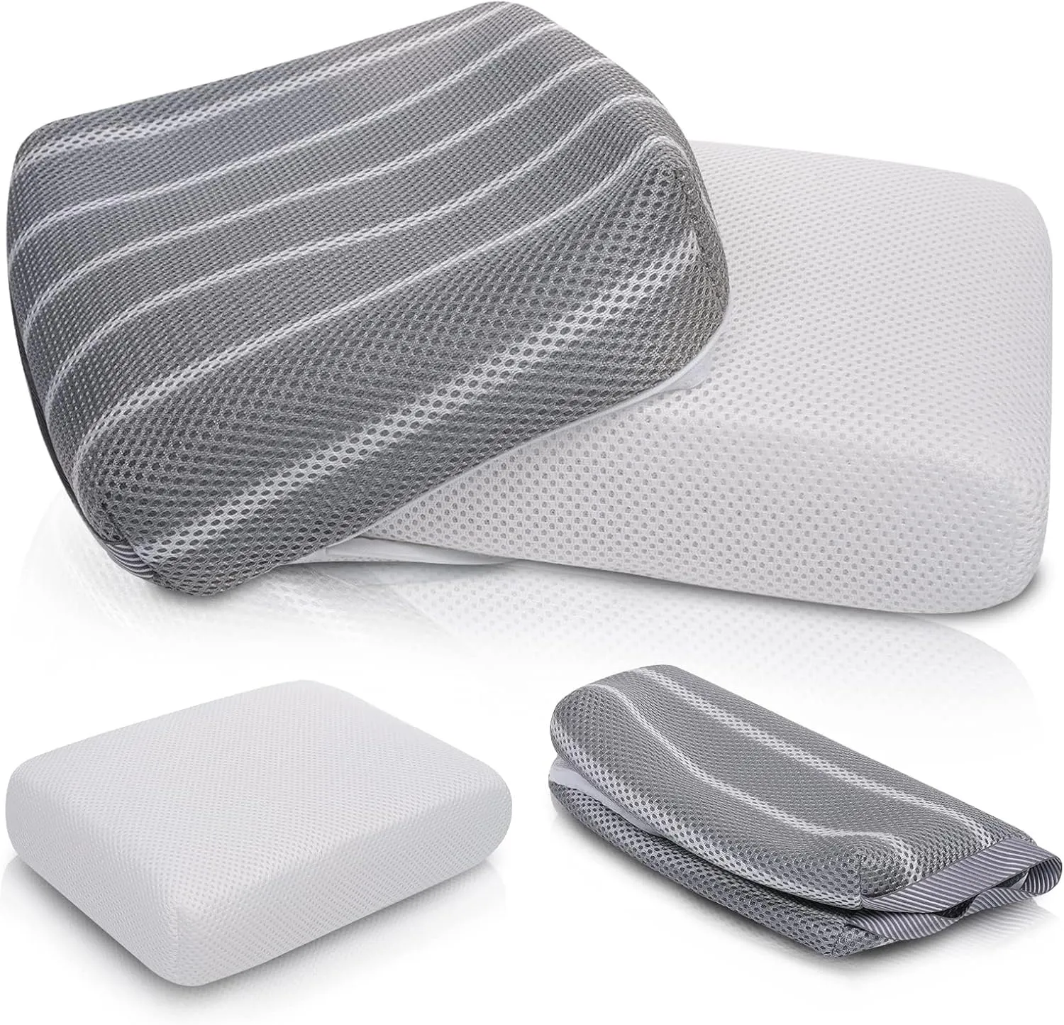 Hot Tub Booster Seat Cushion Pillow for Indoor or Outdoor Use, 16 x 12 x 4.3 Inche Weighted Spa Pillow with Washable 4D Mesh Cover & Non-Slip Micro Dot Bottom, Hot Tub Accessories for Adults,Quick Dry