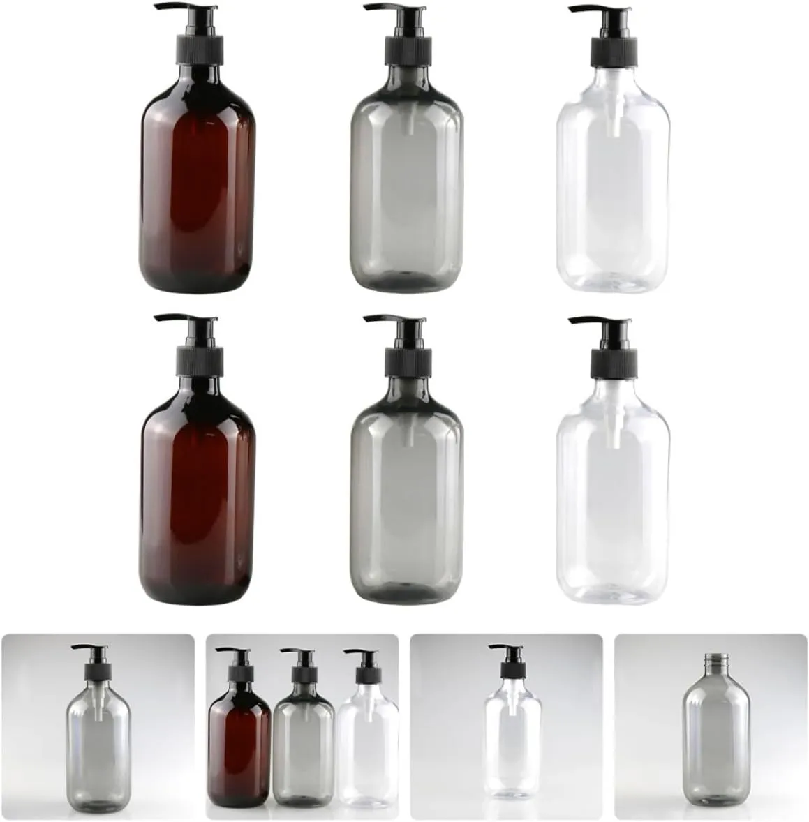 Housoutil Leakproof 6Pcs Travel Containers CompactPP Bottles for Cosmetics Toiletries