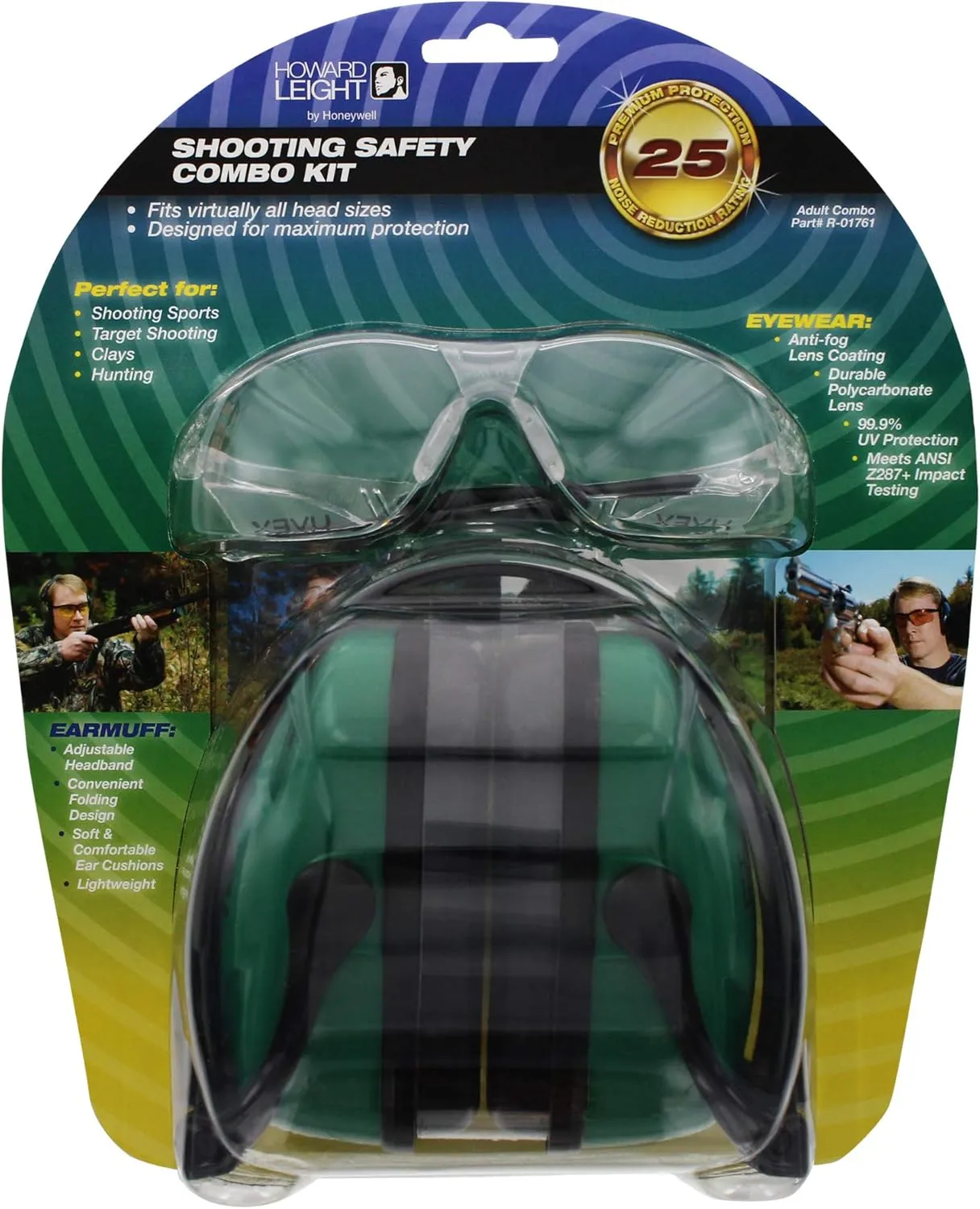 HOWARD LEIGHT Adult Shooting Combo Kit Muff/Eyewear